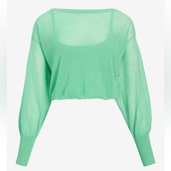 Express Dolman Sleeve Off the Shoulder Sweater - Picture 3 of 4